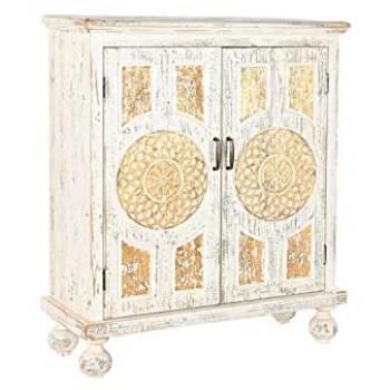 Aparador DKD Home Decor Blanco Dorado Abeto Madera MDF 93,5 x 36,5 x 110 cm