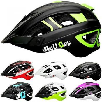 SkullCap® Casco Bici MTB - Uomo e Donna - con Visiero, Taglia M