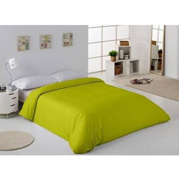 ESTELA - Funda nórdica Combi Color Pistacho - Cama de 135/140 cm. - 50% Algodón / 50% Poliéster - 144 Hilos