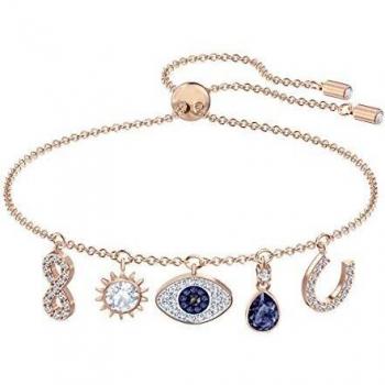 Swarovski Symbolic Bracelet, Multi-colored, Rose-Gold Tone Plated