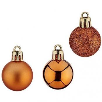 Bolas de Navidad Naranjas 12 Unidades Ø 3 cm Plástico
