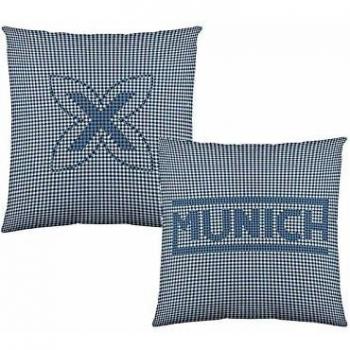 Munich Funda de cojín con Relleno Cuadro Vichy 50x50 cm