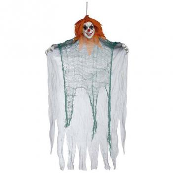 Colgante de Payaso con Pelo Naranja de 120 cm