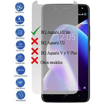 Todotumovil Protector de Pantalla BQ Aquaris U2 Lite de Cristal Templado Vidrio 9H para movil