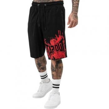 Tapout Blashed Men's Shorts - Black/Red Normal Fit