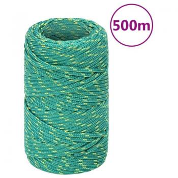 Cuerda náutica verde 2 mm 500 m en polipropileno