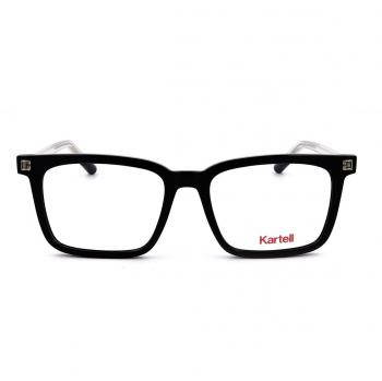 Kartell KL014V 02 Men's Eyeglasses Black Size 53 - Blue Light Block Available (Frame Only)