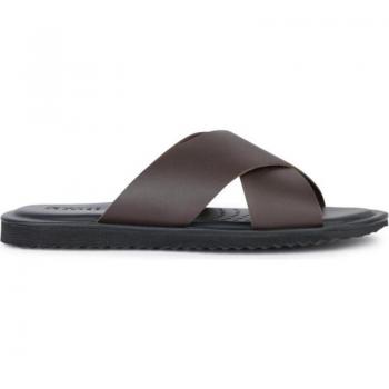 Sandalia para hombre Geox Erice con tiras cruzadas en color marrón (C6009 Coffee)