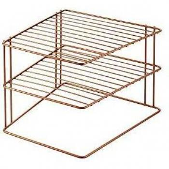 Metaltex Palio Copper Rinconera 2 Pisos, Metal, Cobre, 3 alturas