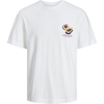 Camiseta de Manga Corta Hombre Jack & Jones Jortampa Back Ss Crew Blanco