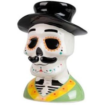 Maceta de Cerámica en Forma de Calavera 19x17x26 cm - Adda Home