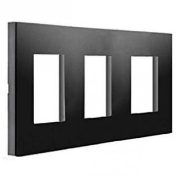 Marco 3 elementos Valena Next color oscuro Legrand 741053