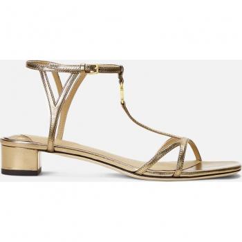 Lauren Ralph Lauren Fallon Flat Sandals in Gold for Women