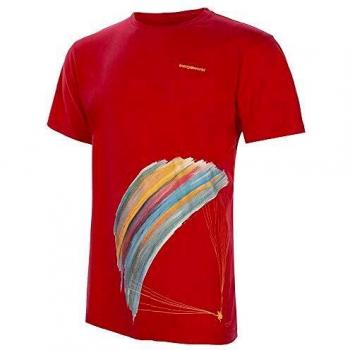 TRANGO Camiseta Parapente, Rojo, M Hombre