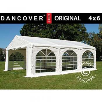 Carpa para Fiestas Original 4x6m PVC 'Arqueada' Blanca