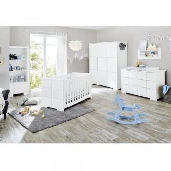 Habitación Infantil Polar 3 Puertas Extra Ancha - Set Completo de Muebles para Bebé