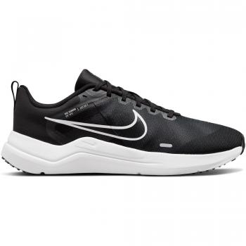 Nike Downshifter 12 Men's Running Shoes - Black, Gray, and White
