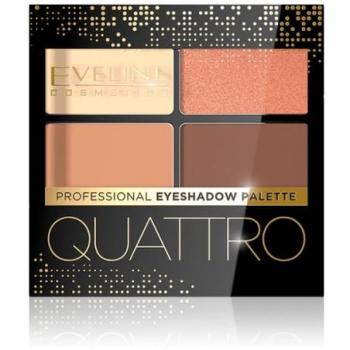 Eveline Quattro Professional Eyeshadow Palette - Paleta de Sombras de Ojos 01, 3,2 g