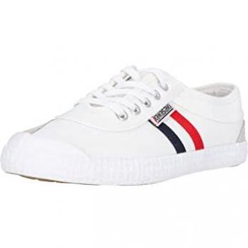Zapatillas Kawasaki Retro Unisex K192496 Blancas 37 - Tela, Planas, con Cordones, Casual