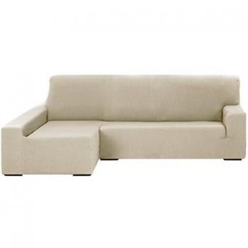Martina Home Tunez Funda Elástica para Sofá Brazo Izquierdo, Tela, Marfil, Tres Plazas, 240 cm a 280 cm