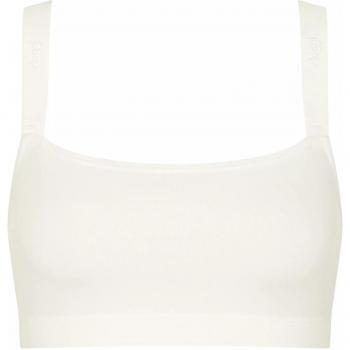 Sloggi Go Casual Women's Bra Top - White Polyamide, Medium Size