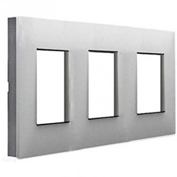 Marco 3 Elementos Valena Next Aluminio Legrand 741033