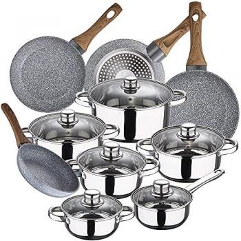 Batería de cocina 12 piezas SAN IGNACIO Cassel en acero inoxidable