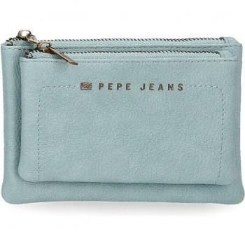 Monedero Pepe Jeans Diane dos compartimentos azul