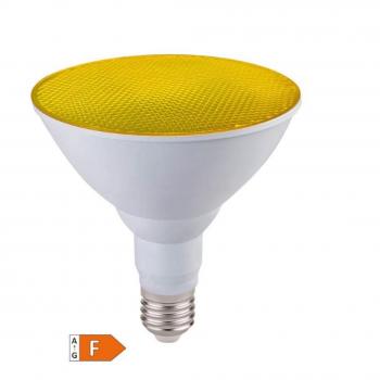 Bombilla LED PAR38 15W E27 Amarillo IP65