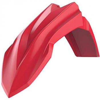 Guardabarros Delantero Polisport Rojo para Beta RR 250/300/350/400/450, fabricado en plástico brillante duradero y resistente, réplica OEM