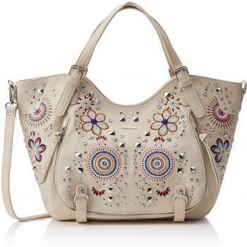 Desigual - Bag Apolo Rotterdam Women, Shoppers y bolsos de hombro Mujer, Blanco
