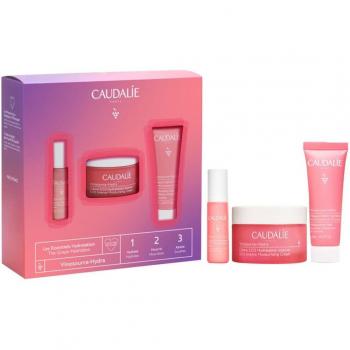 Caudalie Vinosource-Hydra Crema S.O.S Hidratación Intensa 50 ml + Sérum SOS Desalterante 10 ml + Mascarilla-Crema Hidratante - Set/Cofre de