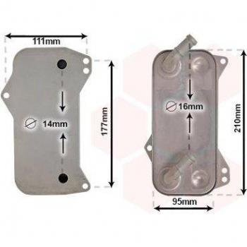 Radiador de aceite para transmisión automática VAN WEZEL 58013709
