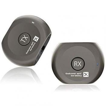 Avantree Lock Set Pre-emparejados aptX Baja LATENCIA Bluetooth Transmisor y Receptor para TV y Auriculares/Altavoces, Ver TV sin RETARDO
