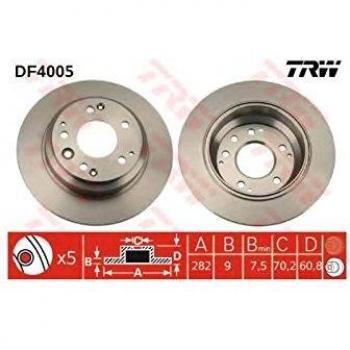 Disco de freno TRW DF4005, volver, completo, 1 pieza