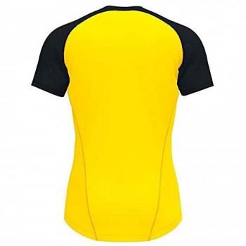 Camiseta manga corta hombre Teamwork amarillo negro Joma