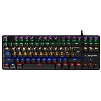 Mars Gaming MK4MINIR -Teclado Gaming mecánico,RGB,antighosting,Layout Italiano