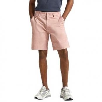 Pepe Jeans Men's Regular Fit Pink Chino Shorts