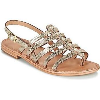 Sandalias Les Tropéziennes Herisson Or Craie para mujer, color dorado, diseño elegante y veraniego, suela de goma antideslizante, cierre de hebilla ajustable, plantilla acolchada para mayor comodidad