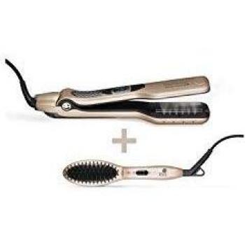 Cofre de Plancha de Pelo Cerámica con Vapor Demeliss Sublime Lissage Saint Algue