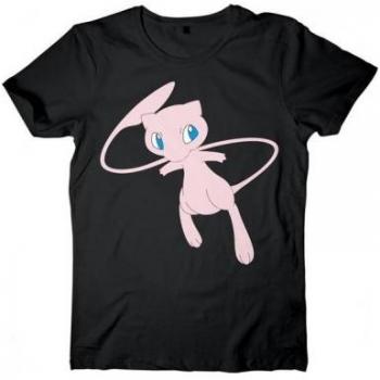 Camiseta Negra Pokemon Mythical Mew Talla XS