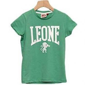 Leone - Camiseta Lisa de Manga Corta para niñas - Menta