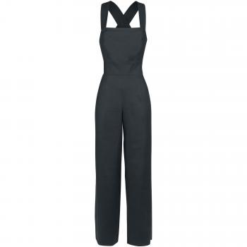 Hell Bunny Penny Dungaree Mono Negro M