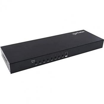 MUX KVM ,MANHATTAN,152785, DESKTOP HDMI/USB 8:1 CON CABLES USB MANHATTAN 152785