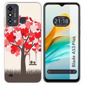 Funda de Silicona para ZTE Blade A53 Plus con Diseño de Pajaritos