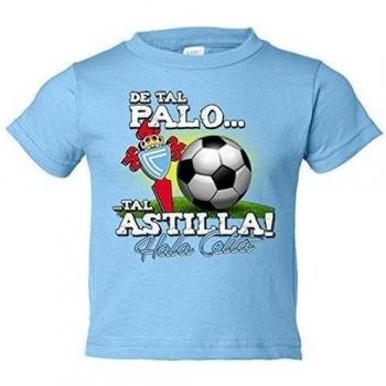 Camiseta niño de tal palo tal astilla Hala Celta de Vigo - Celeste, 12-18 meses
