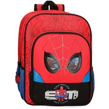 Mochila Escolar Spiderman Protector Adaptable a Carro Rojo 30x38x12 cm Poliéster 13,68L