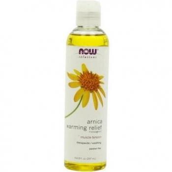 NOW Foods Arnica Soothing Warming Massage Oil, 8 oz