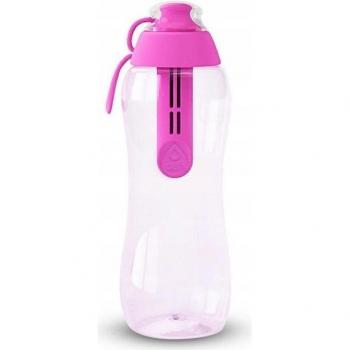 Botella con Filtro de Carbono Dafi 0,3L Rosa Ergonómica y Duradera para Agua, Ideal para la Escuela, Trabajo, Gimnasio y Viajes, Elimina Sabor y Olor a Cloro,