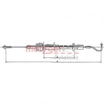 Cable del Acelerador METZGER 11.082 para Volkswagen Golf y Passat